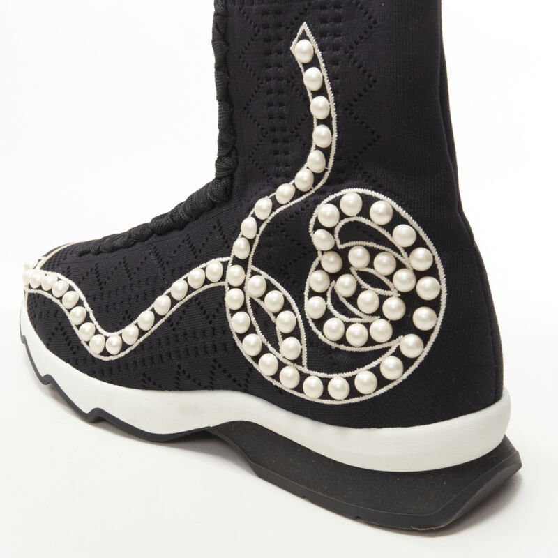 Fendi Pearl Sock Sneakers - Image 10