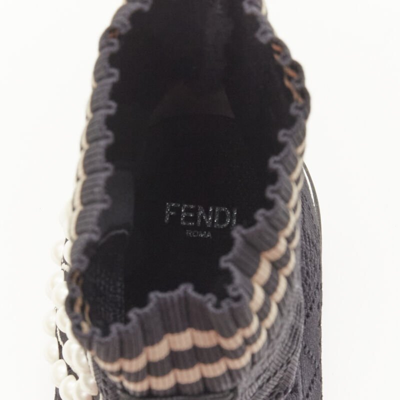 Fendi Pearl Sock Sneakers - Image 11