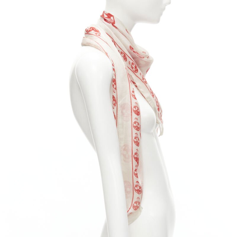 Alexander Mcqueen Skeleton Skull Scarf - Image 6
