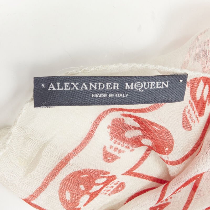 Alexander Mcqueen Skeleton Skull Scarf - Detail 2