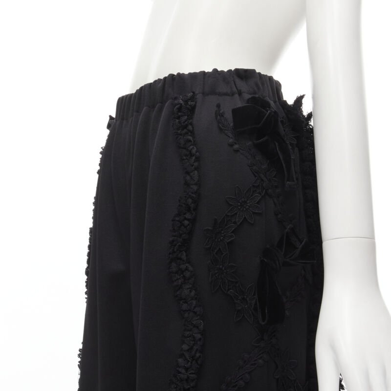 Comme Des Garcons Ruffle Velvet Pants - Detail 1