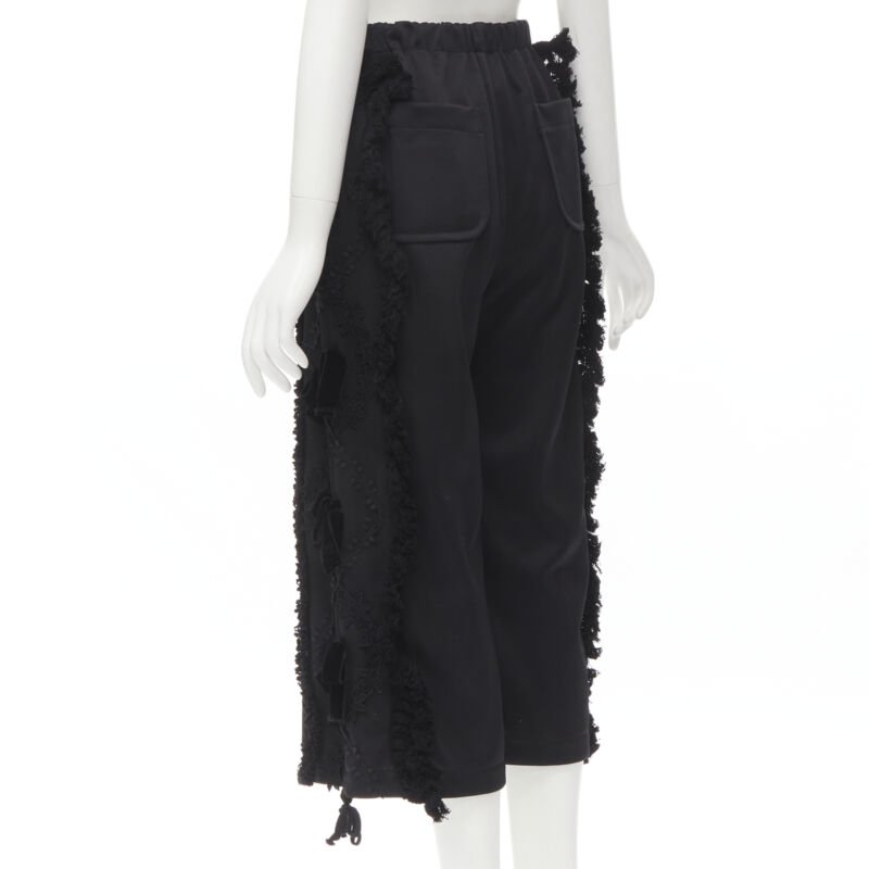 Comme Des Garcons Ruffle Velvet Pants - Image 11