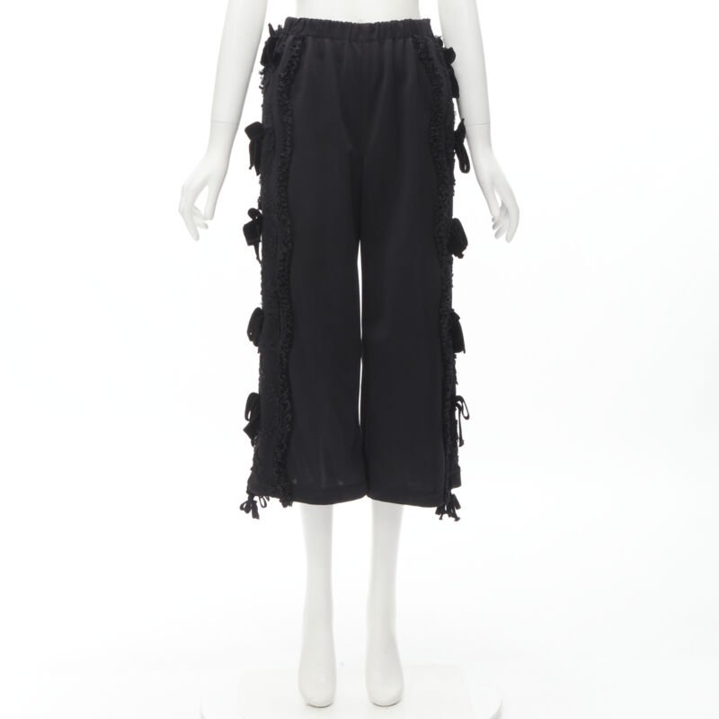 Comme Des Garcons Ruffle Velvet Pants - Image 12
