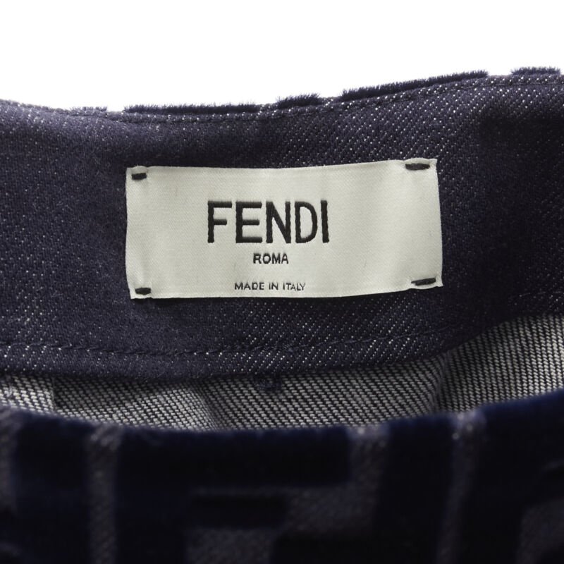 Fendi Zucca Velvet Skirt - Image 10