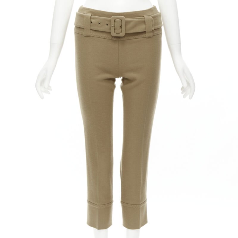 Prada Tan Cropped Pants