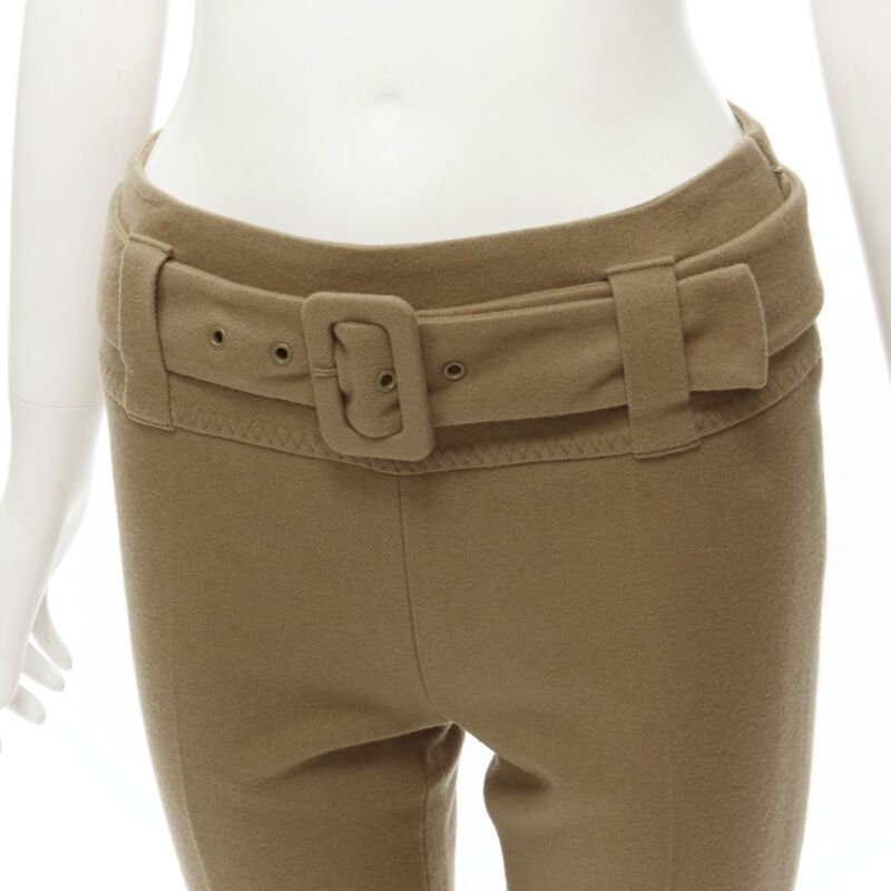 Prada Tan Cropped Pants - Back view