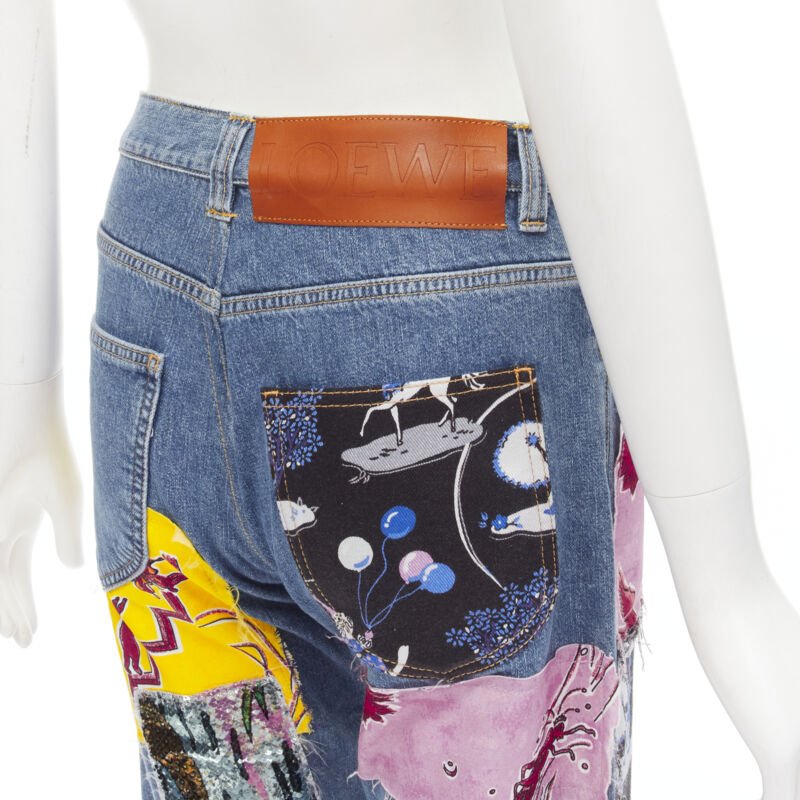Loewe Sequins Patch Shorts - Back view