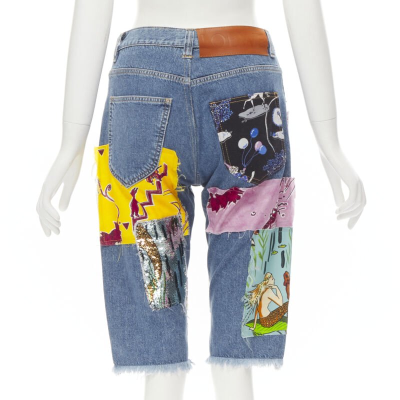 Loewe Sequins Patch Shorts - Side view