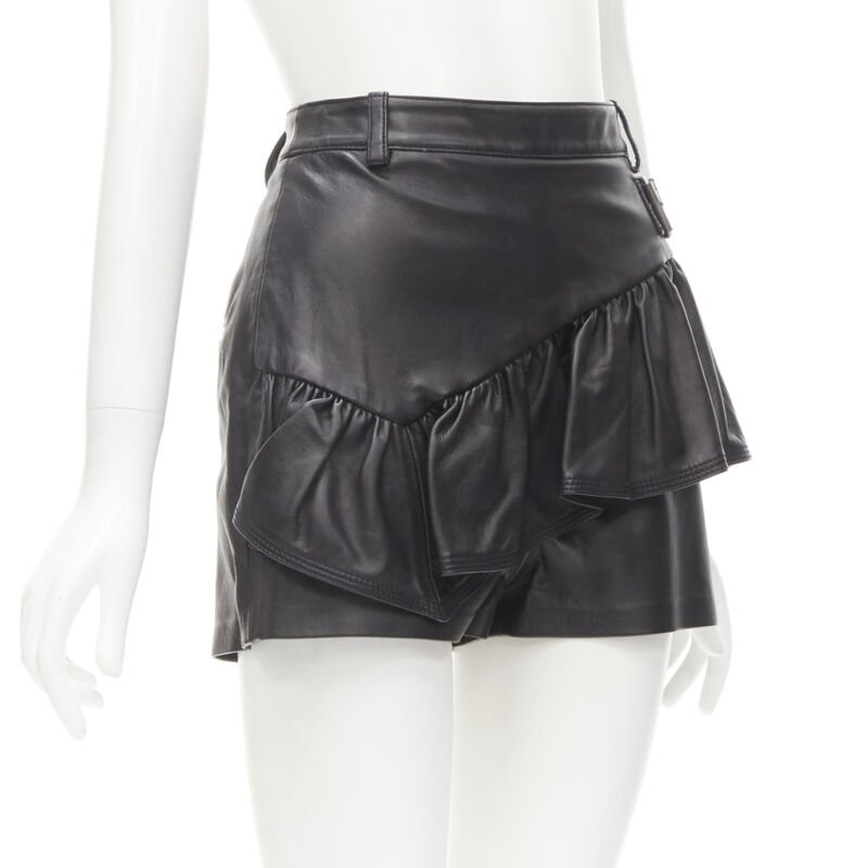 3.1 Phillip Lim Biker Leather Shorts - Image 6