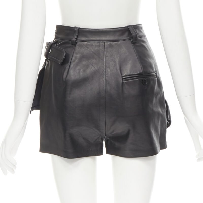3.1 Phillip Lim Biker Leather Shorts - Side view