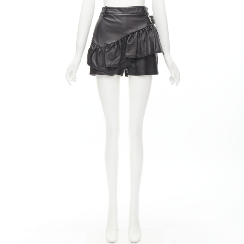 3.1 Phillip Lim Biker Leather Shorts - Image 11