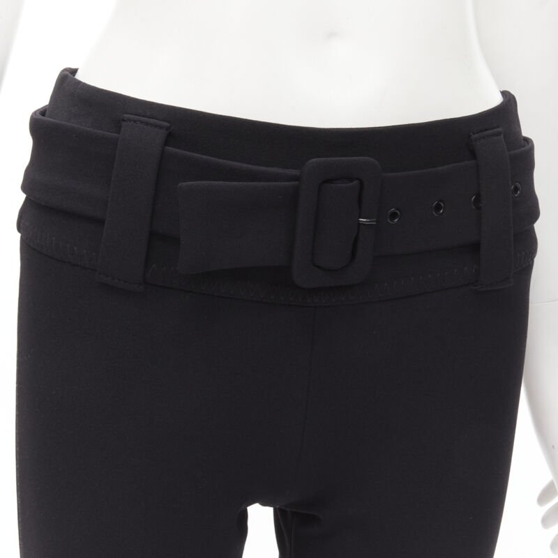 Prada Black Cropped Pants - Back view