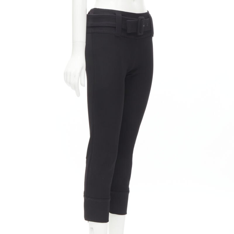 Prada Black Cropped Pants - Image 6