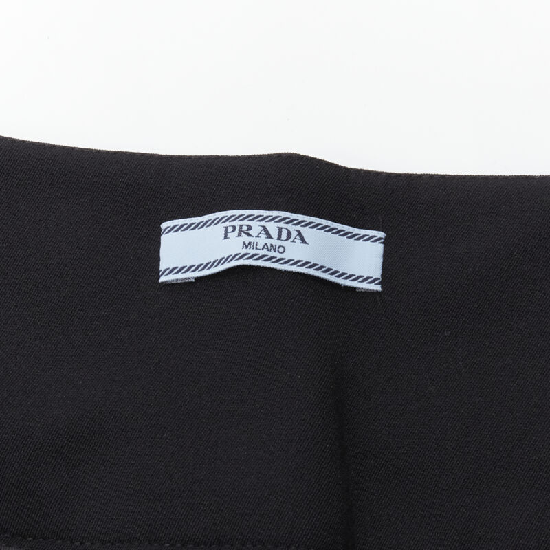 Prada Black Cropped Pants - Image 11