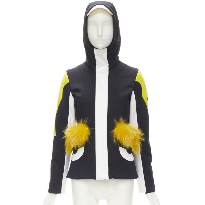 Fendi Black Yellow Ski Jacket