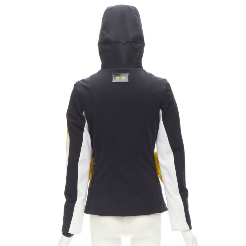 Fendi Black Yellow Ski Jacket - Detail 1