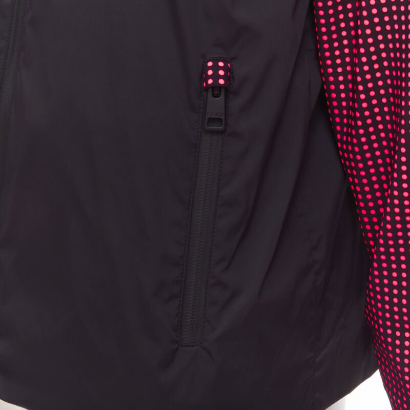 Fendi Black Pink Nylon Jacket - Detail 2