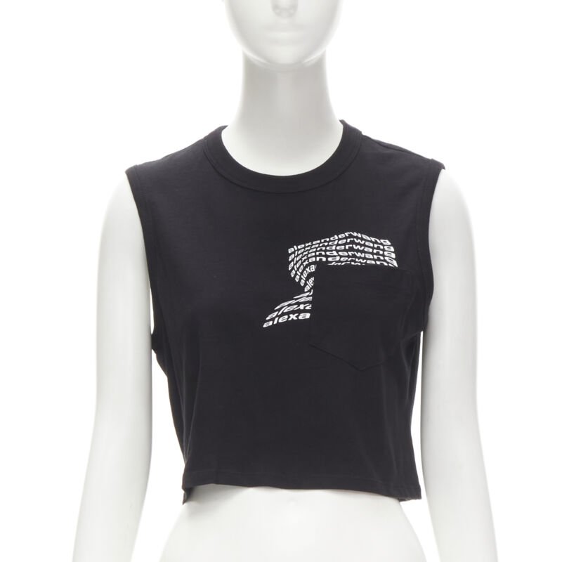 T By Alexander Wang Logo Swirl Tank