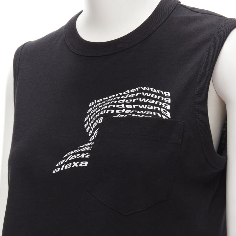 T By Alexander Wang Logo Swirl Tank - Back view