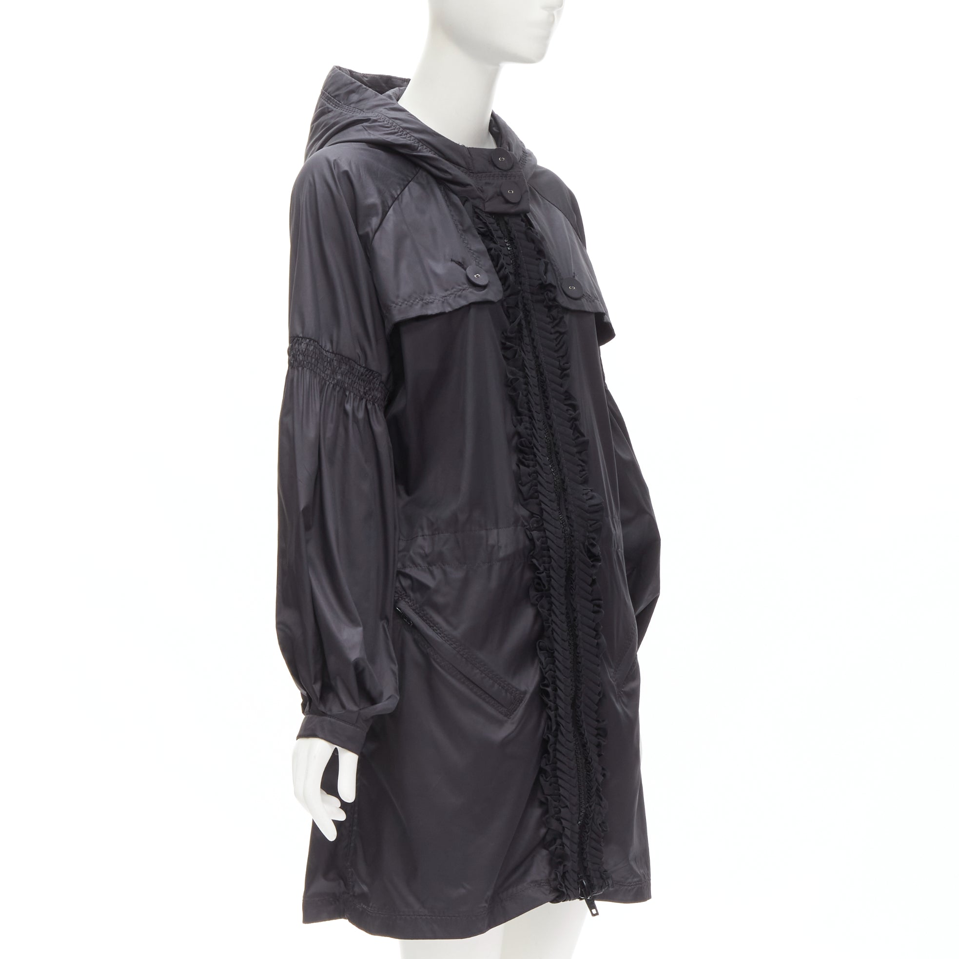 Adidas Pleated Ruffle Nylon Jacket - Image 6