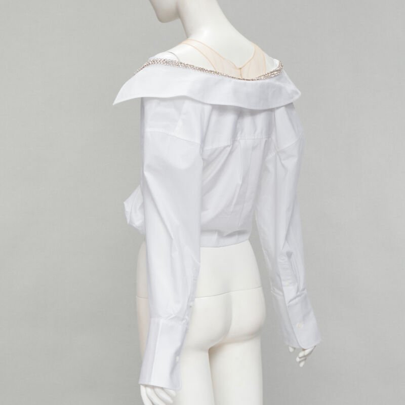 Alexander Wang Crystal Crop Shirt - Detail 1