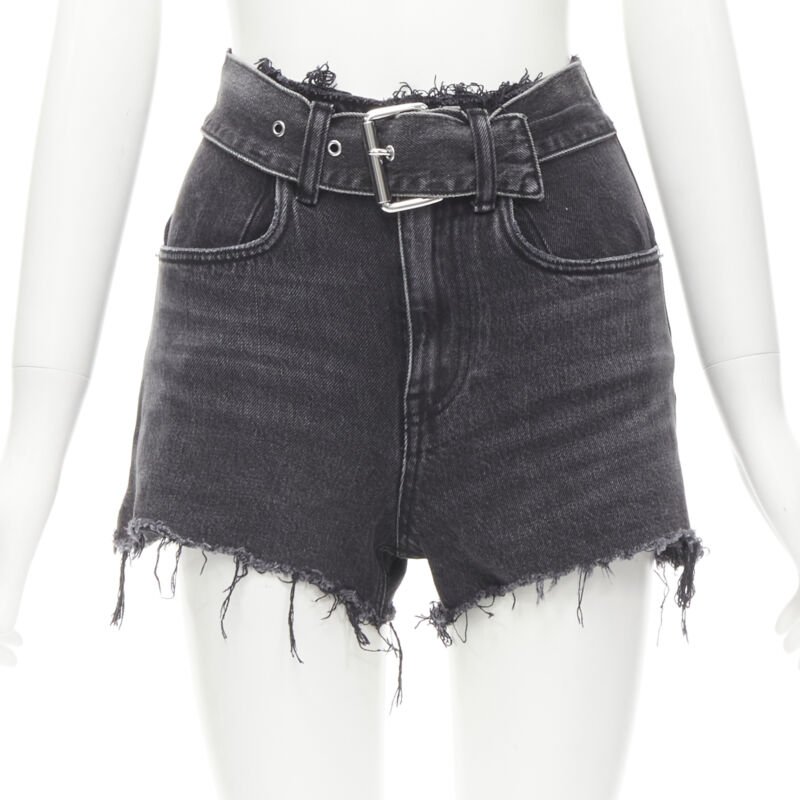 Alexander Wang Frayed Denim Shorts