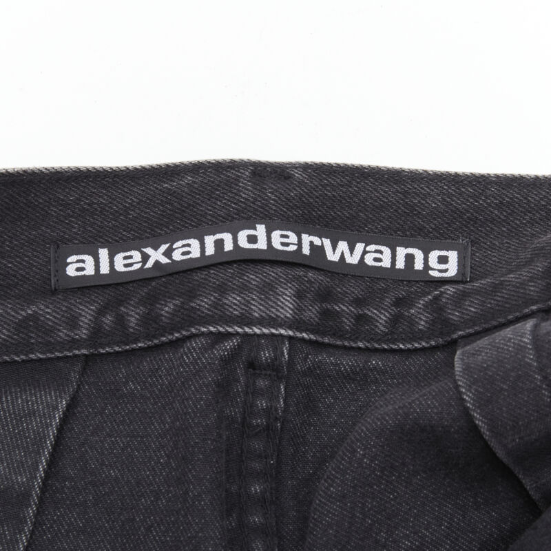 Alexander Wang Frayed Denim Shorts - Image 11