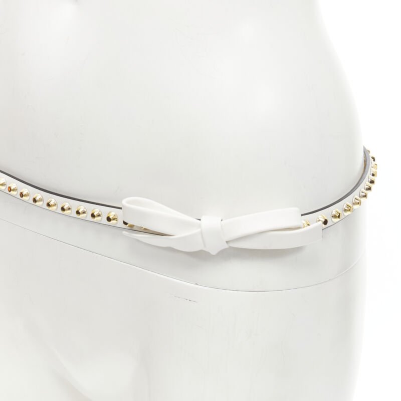 Prada Embossed Leather Wide Belt - Back view