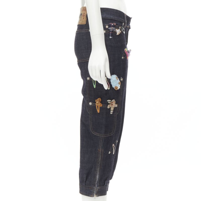 Moschino Denim Embroidered Jeans - 4