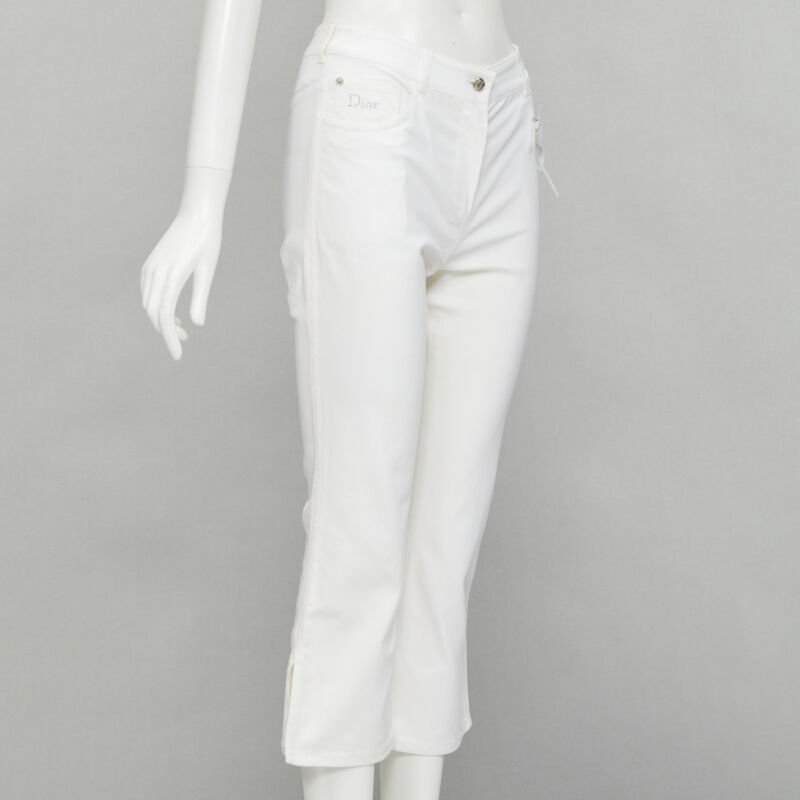 Christian Dior Crystal Cropped Jeans - Image 6