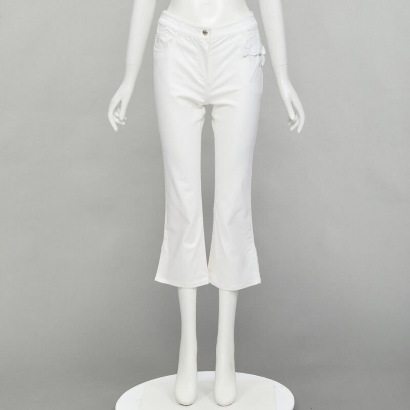 Christian Dior Crystal Cropped Jeans - Image 13