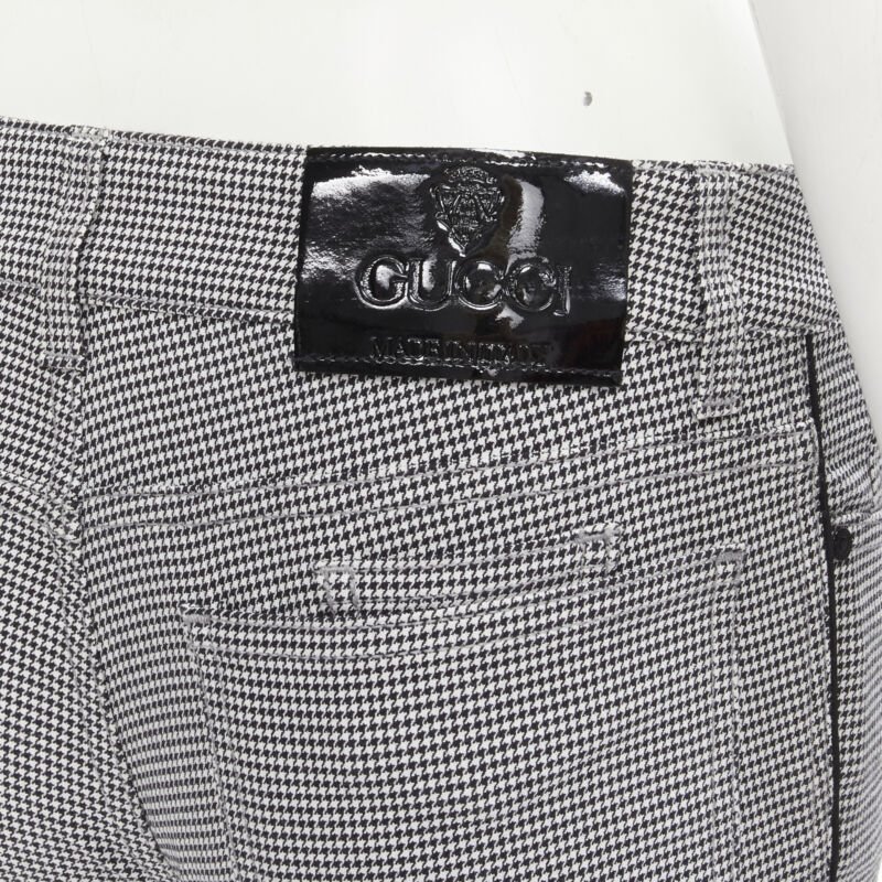 Gucci Houndstooth Cropped Pants - Back view