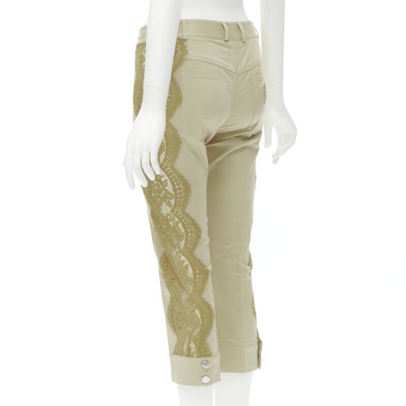 Dolce & Gabbana Lace Insert Pants - Detail 1