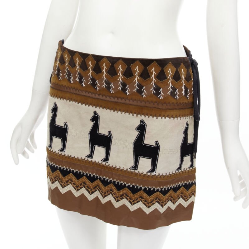 D&g Aztec Suede Skirt - Detail 2
