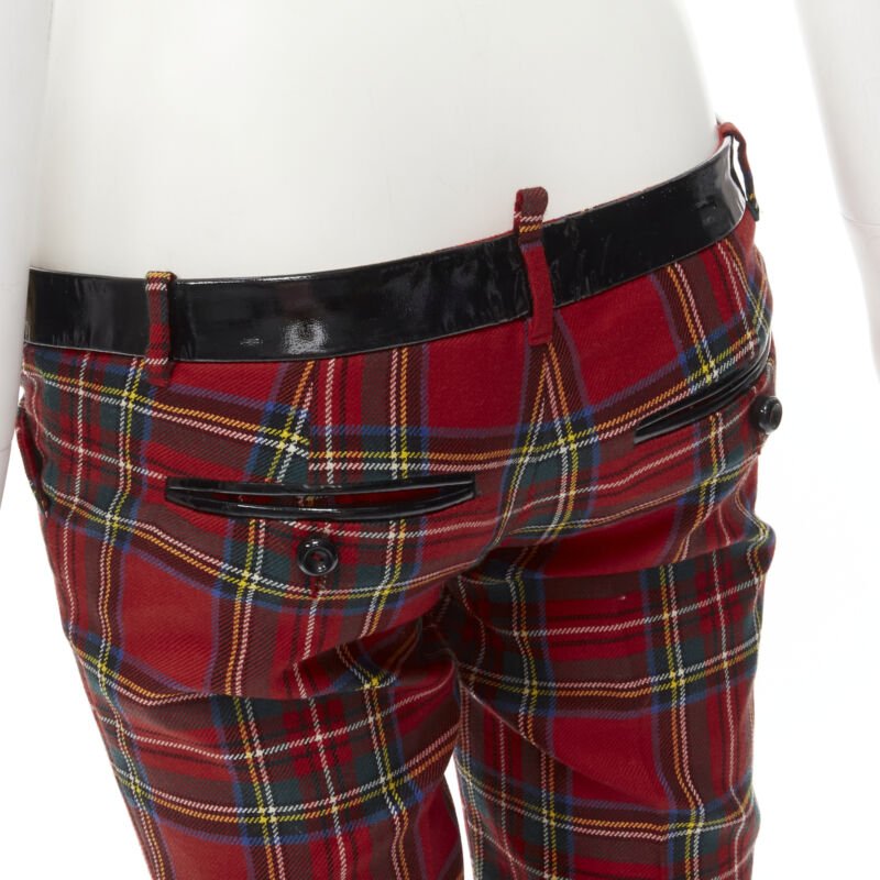 Dsquared2 Punk Plaid Pants - Back view