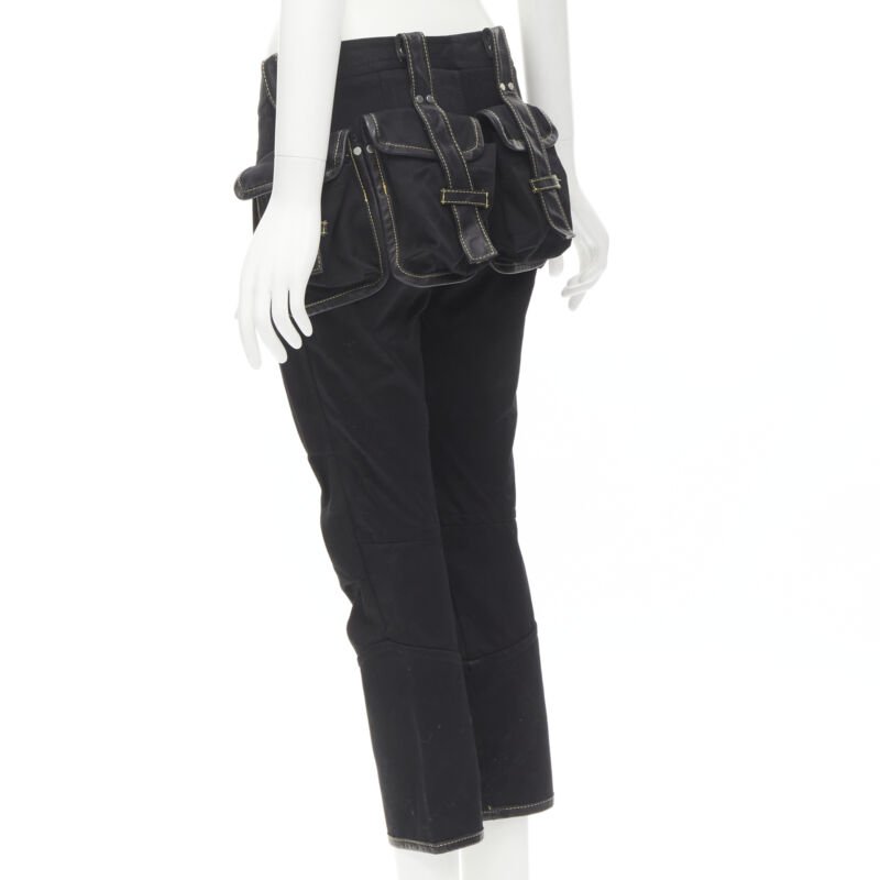 Dsquared2 Yellow Stitch Cargo Pants - Detail 1