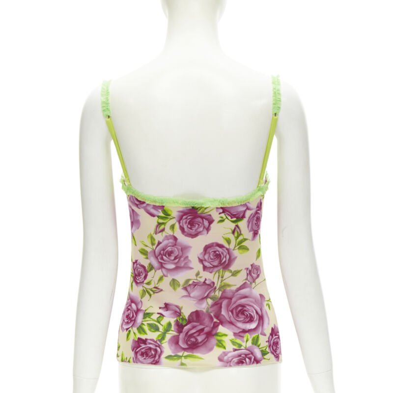 D&g Rose Ruffle Tank - Side view