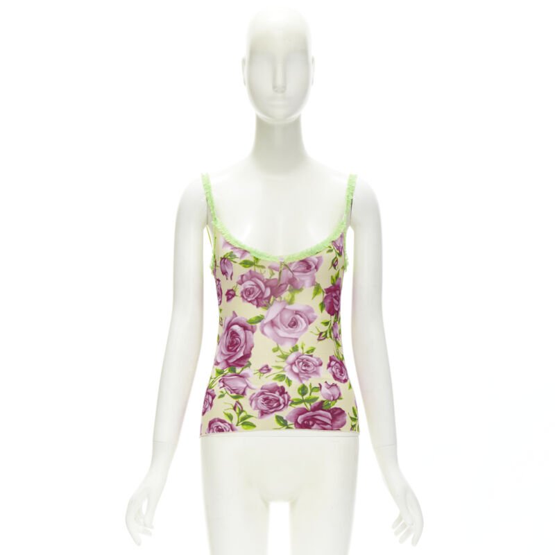 D&g Rose Ruffle Tank - Image 11