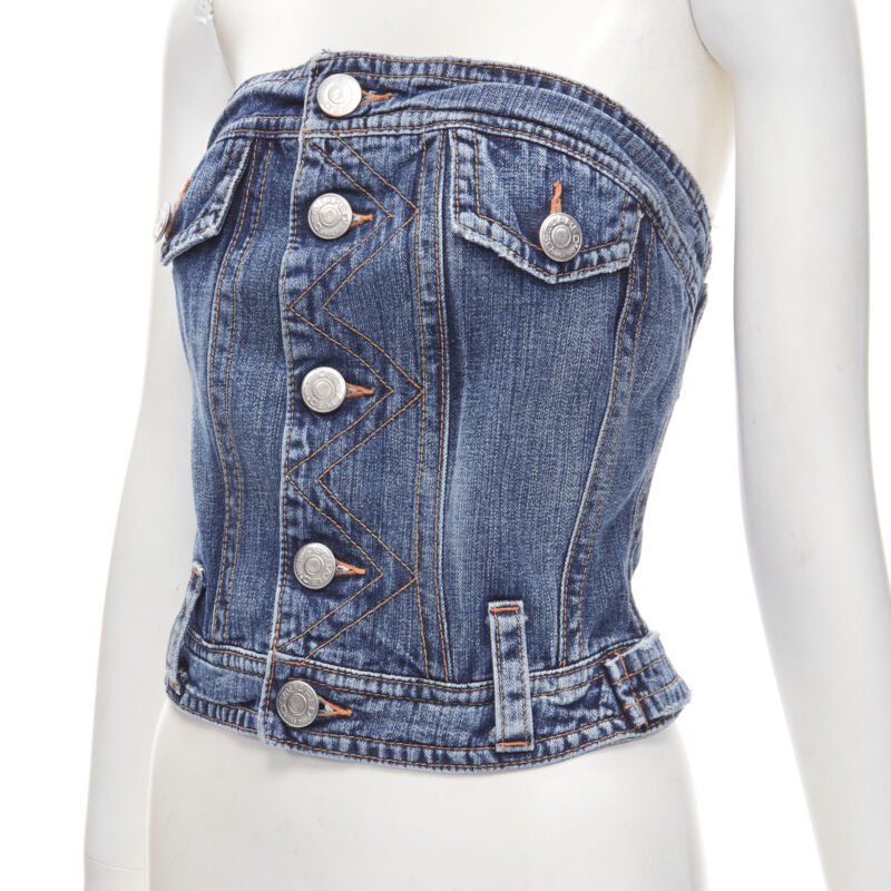 Dsquared2 Denim Corset Top - Detail 2