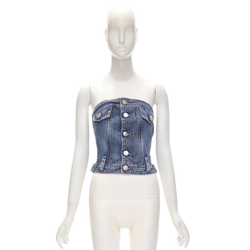 Dsquared2 Denim Corset Top - Image 11