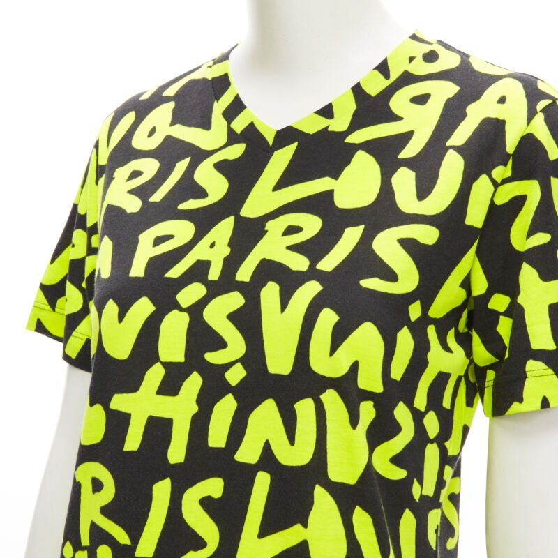 Louis Vuitton Graffiti Neon Tee - Back view