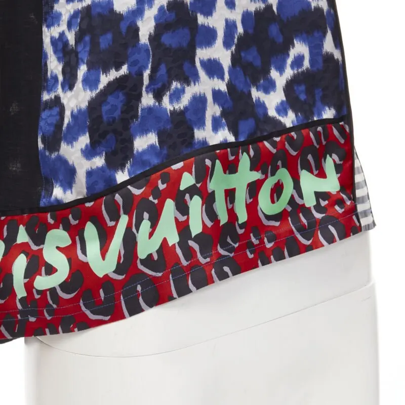 Louis Vuitton Graffiti Leopard Tee Black Silk Very good - Back View
