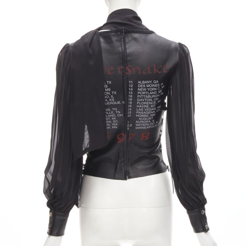 D&g Scaled Leather Blouse - Side view