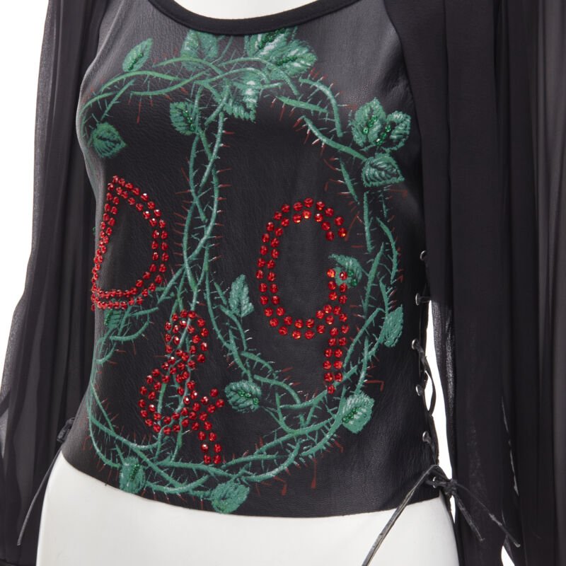 D&g Scaled Leather Blouse - Detail 2