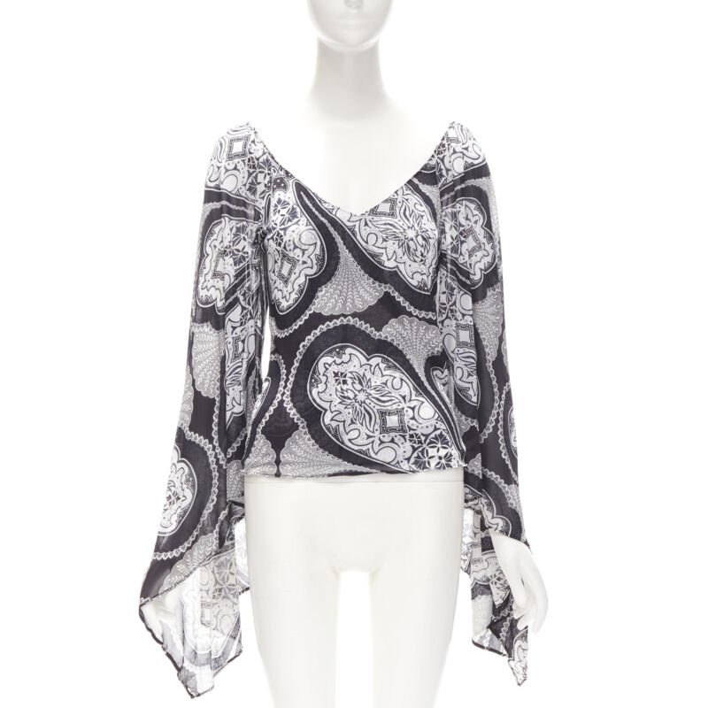 Gucci Paisley Kimono Blouse