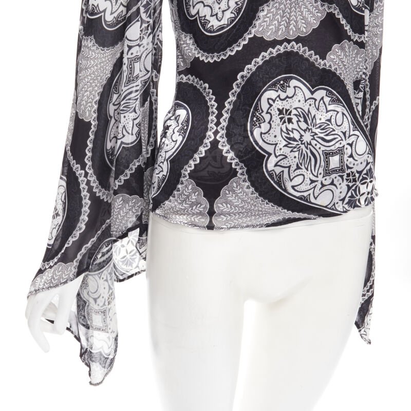 Gucci Paisley Kimono Blouse - Image 11