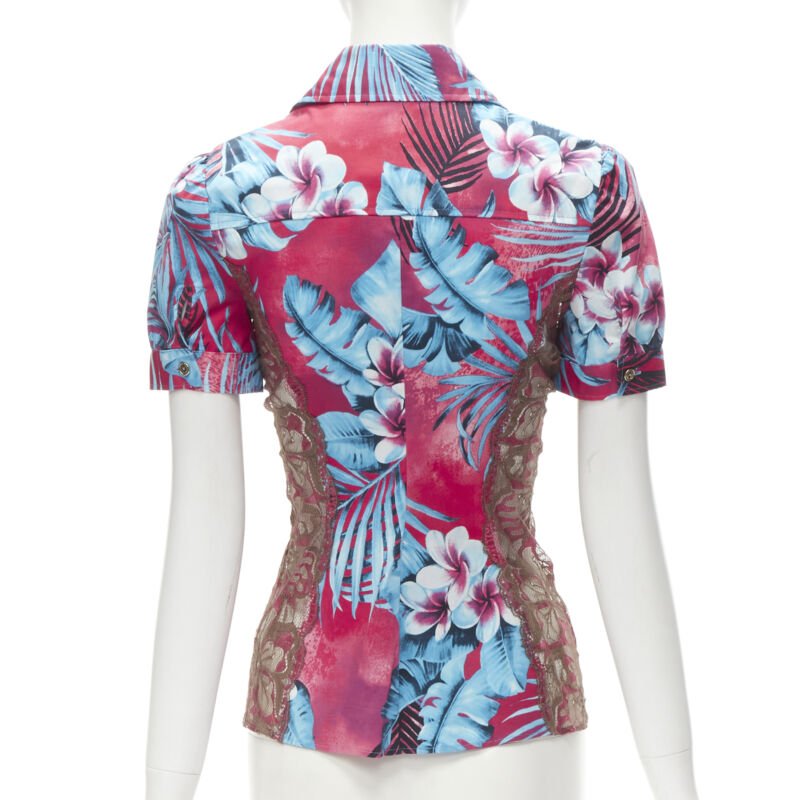 D&g Lace Panel Shirt - Side view