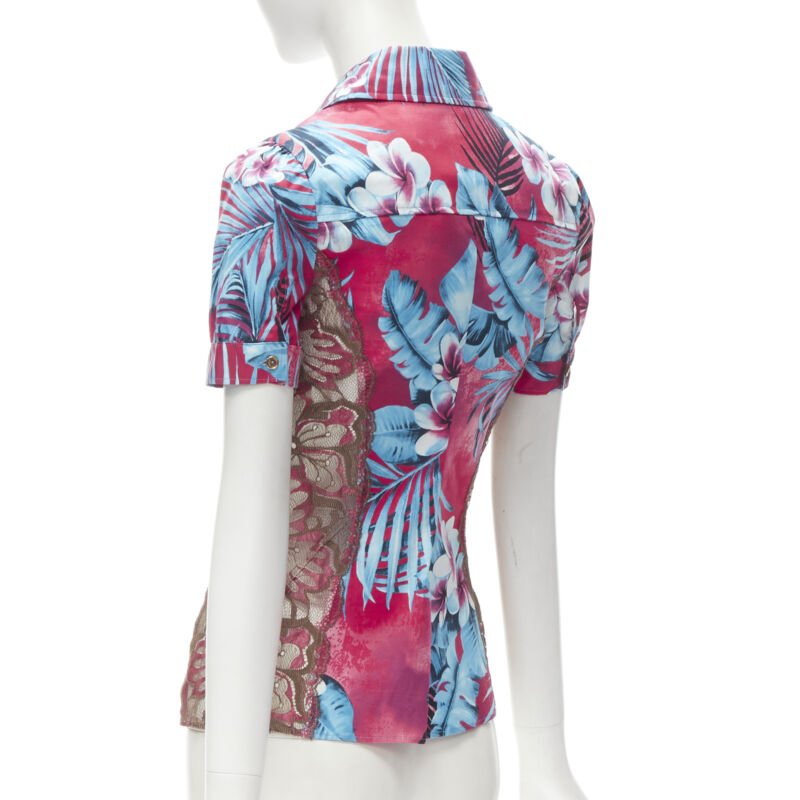 D&g Lace Panel Shirt - Detail 1