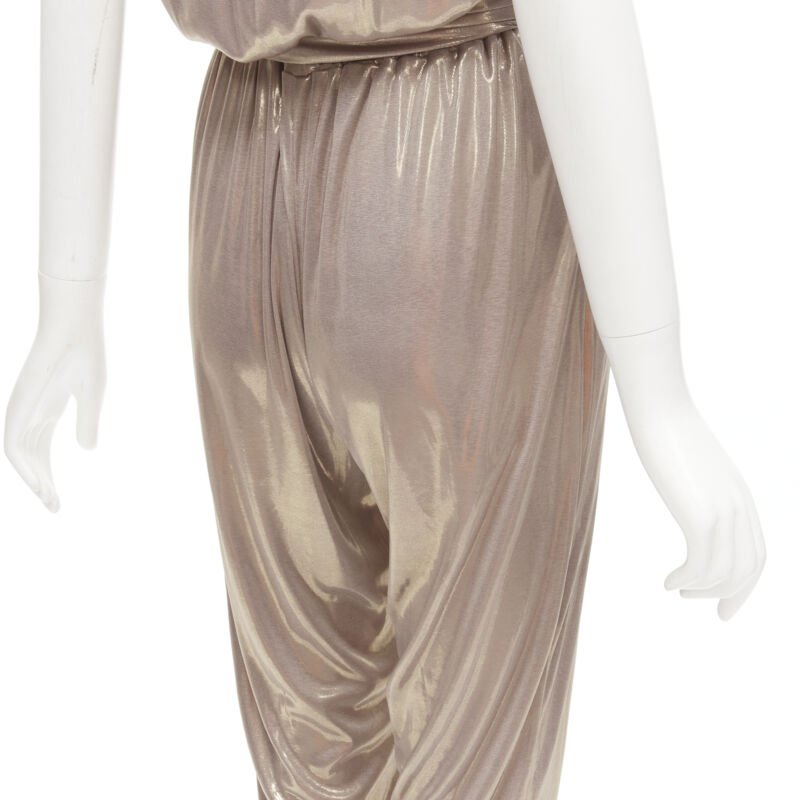 Diane Von Furstenberg Gold Halter Jumpsuit - Detail 2