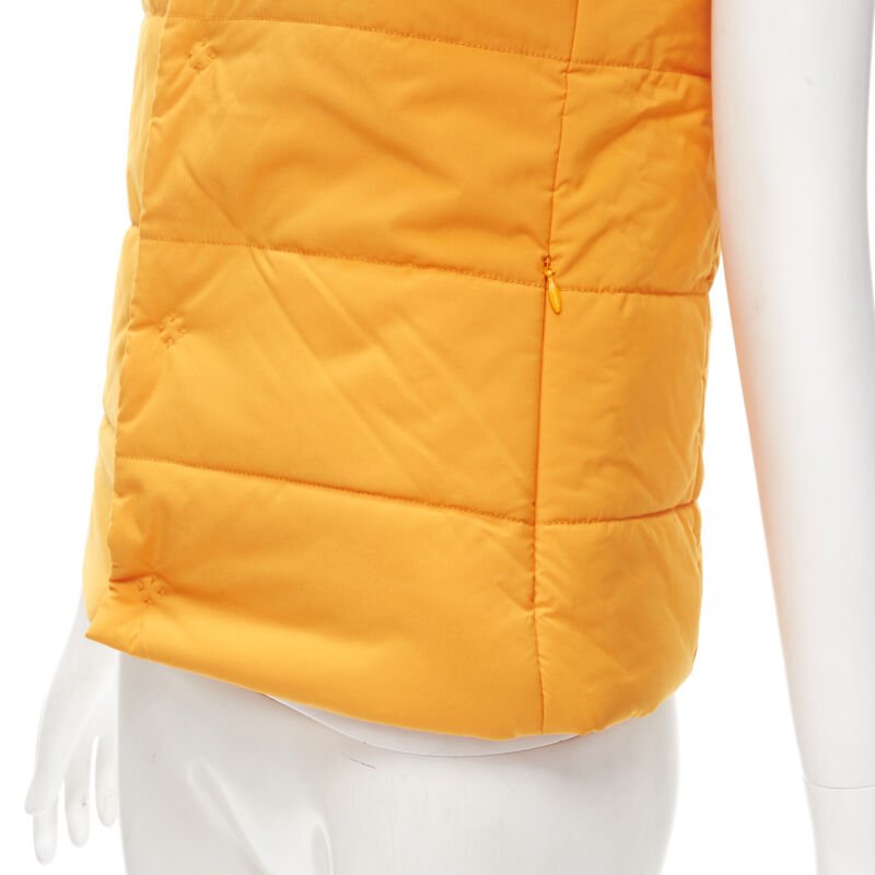 Y-3 By Yohji Yamamoto Orange Padded Puffer Top - Image 11